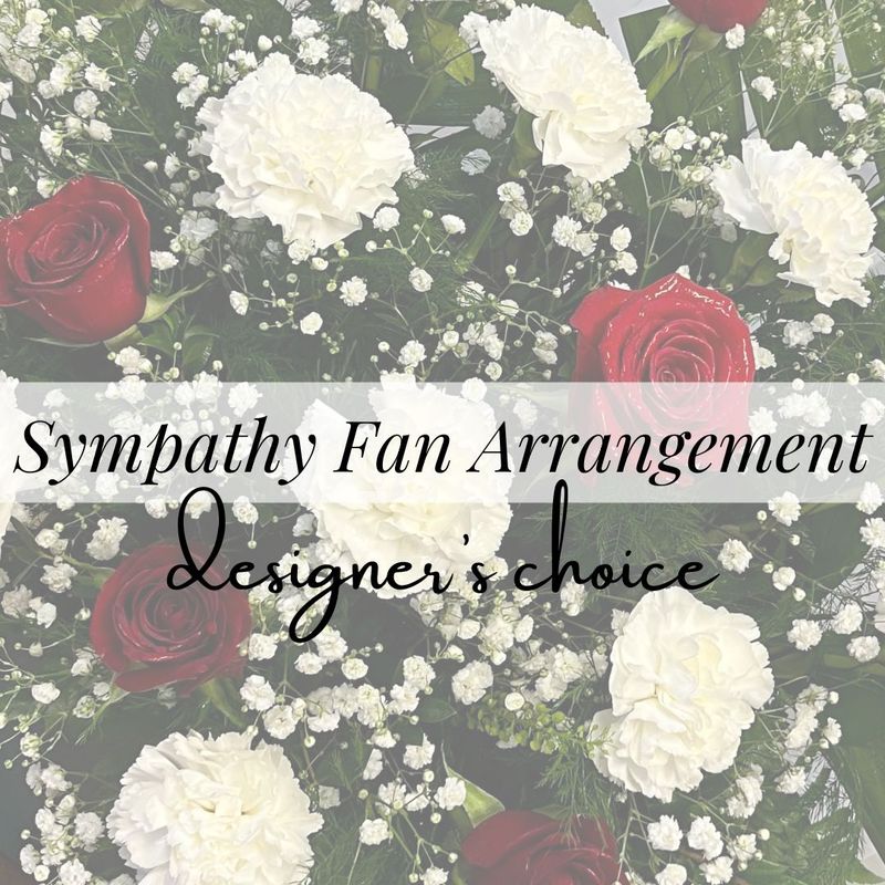Sympathy Fan Arrangement | Designer’s Choice