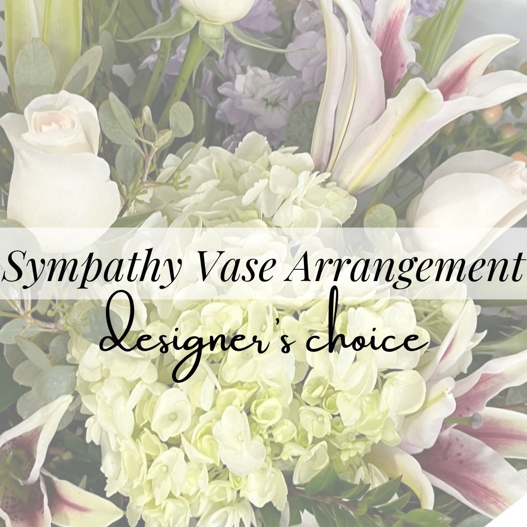 $85 Sympathy Vase Arrangement | Designer’s Choice