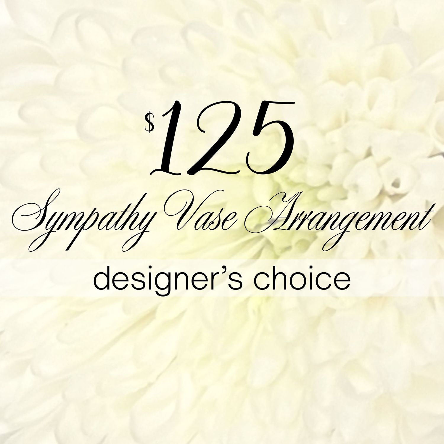 $125 Sympathy Vase Arrangement | Designer’s Choice