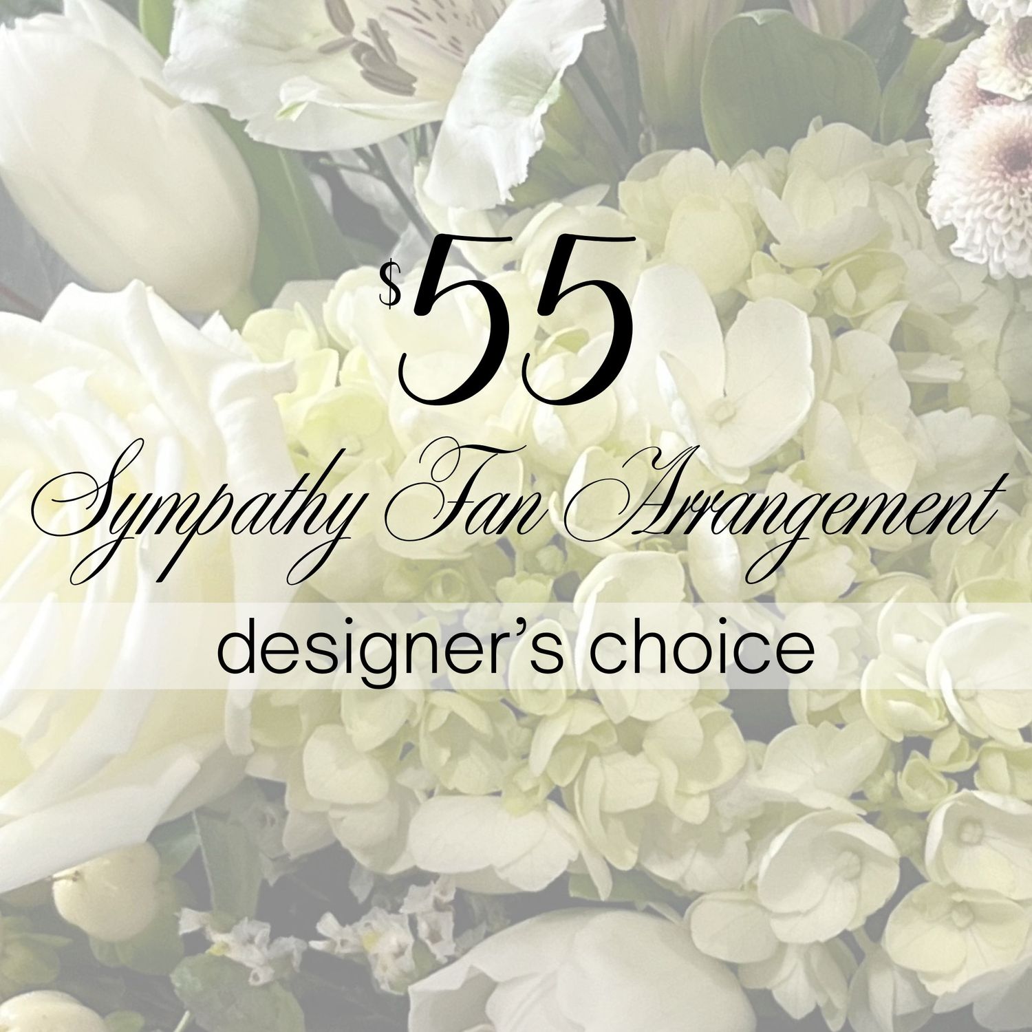 $55 Sympathy Fan Arrangement | Designer’s Choice