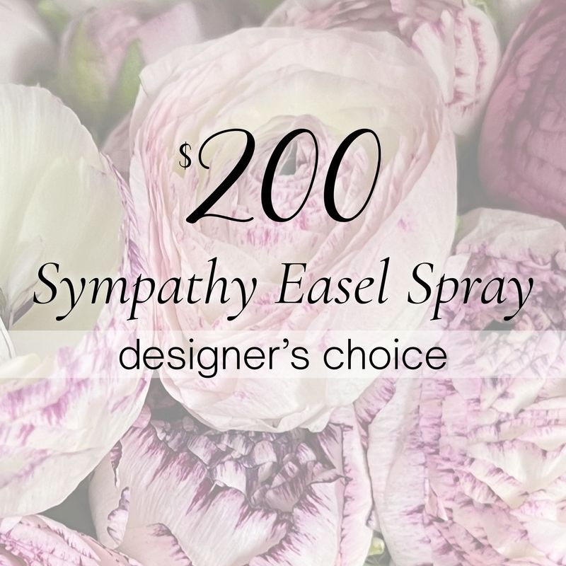 $200 Sympathy Easel Spray | Designer's Choice