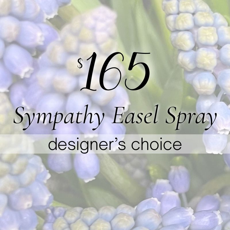 $165 Sympathy Easel Spray | Designer's Choice