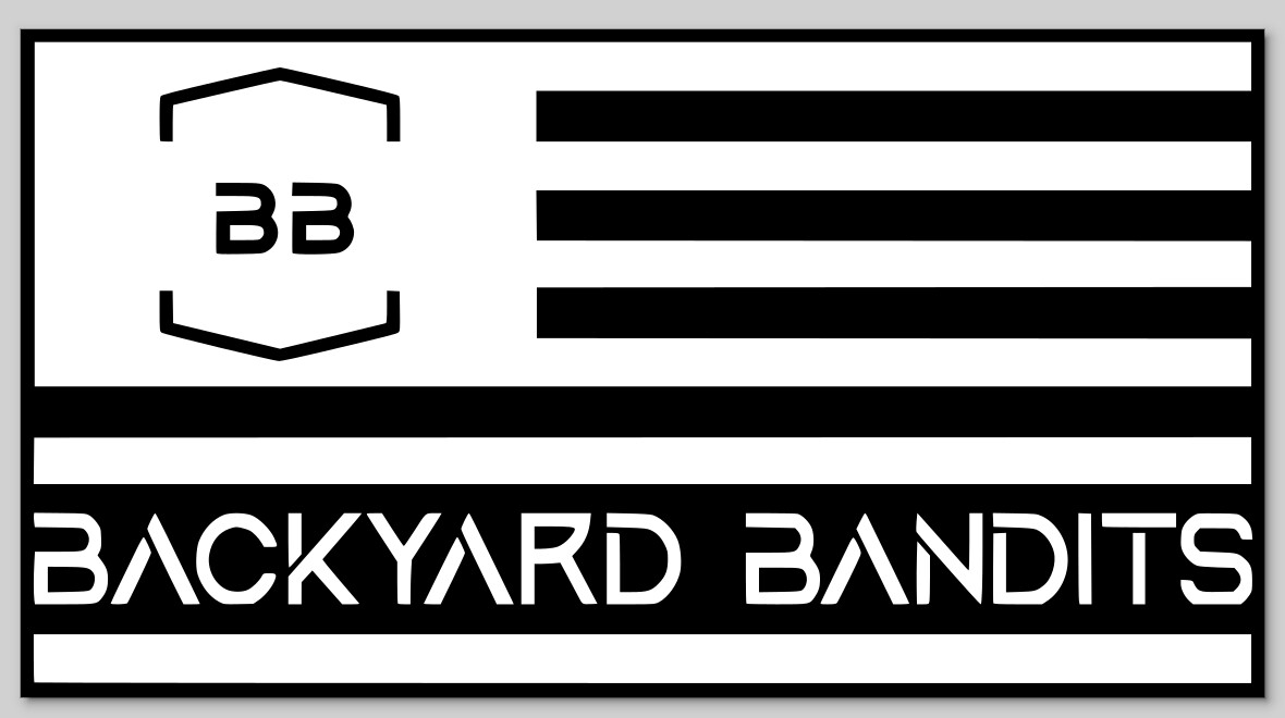 Backyard Bandit Patriotic Vinyl Sticker