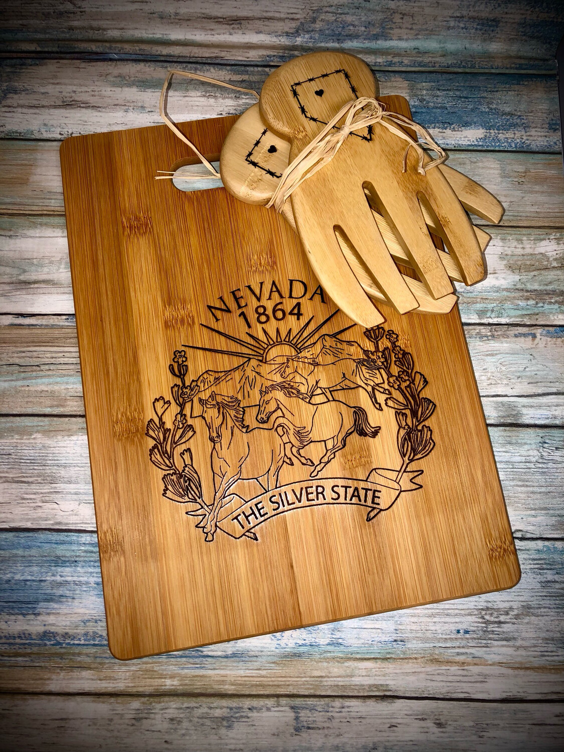 Engraved Bamboo Set