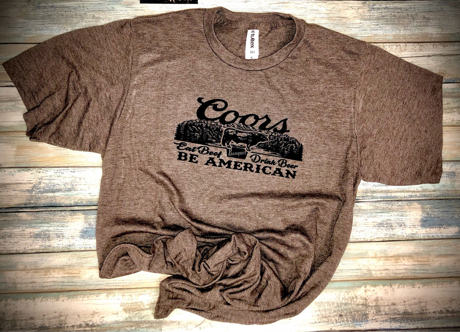 Eat Beef Drink Beer Be AMERICAN tee