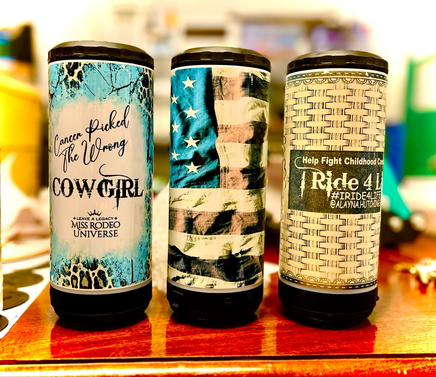 16oz Dual Speaker Cooler/tumbler
