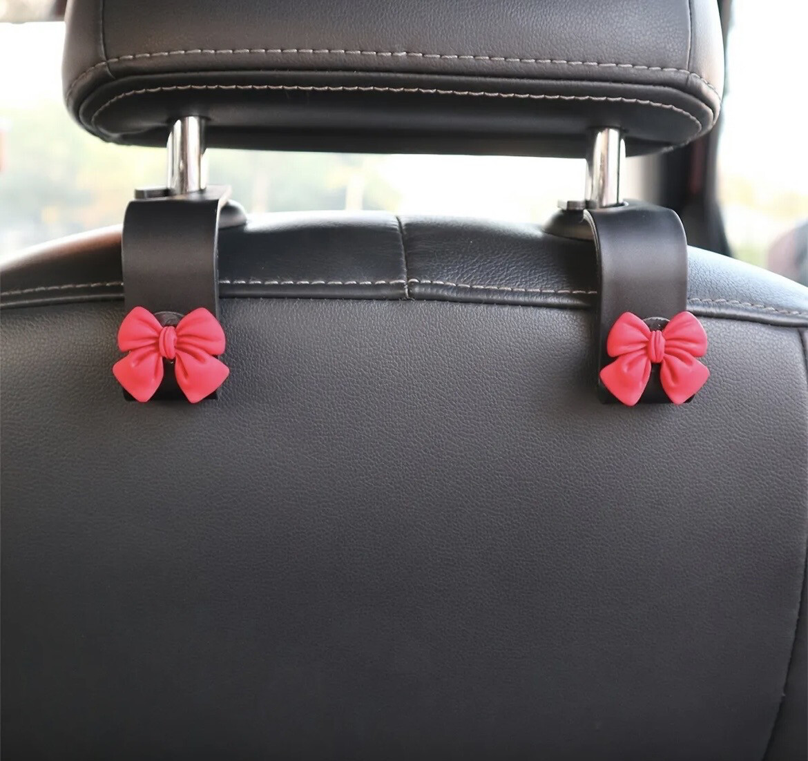Red Bow Car Purse Hook