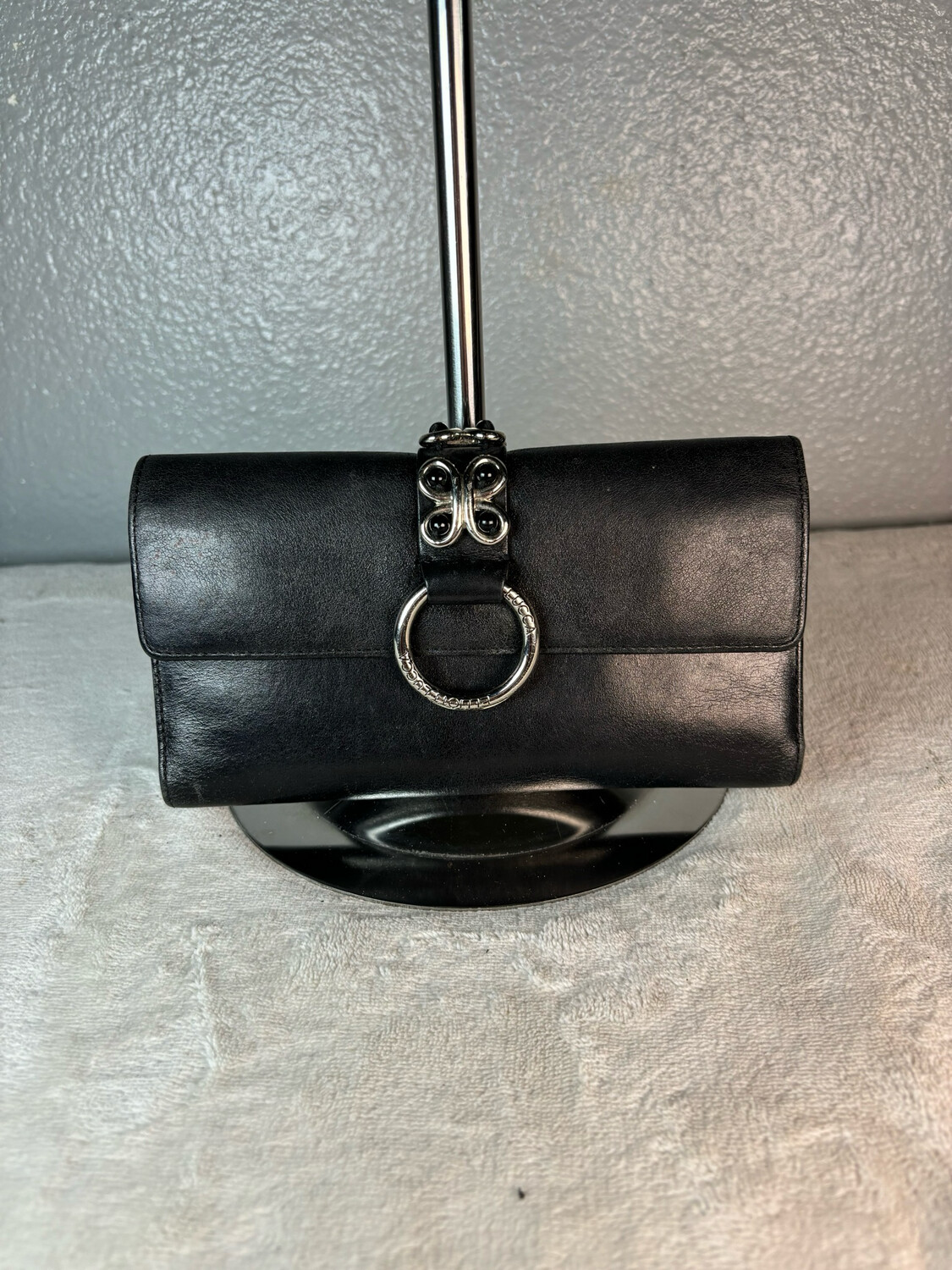 Elliott Lucca Black Leather Wallet/Wristlet