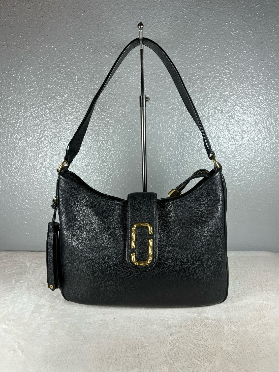 Marc Jacobs Interlock Black Leather Hobo