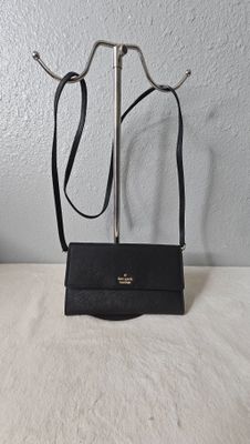 Kate Spade Black Saffiano Leather Woc