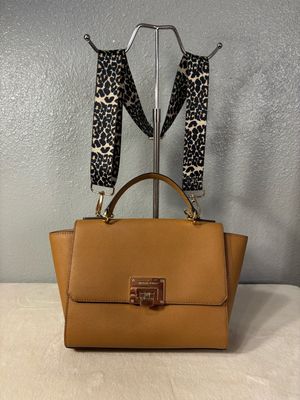 Michael Kors Tina Camel Saffiano Leather Crossbody