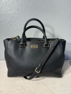 Michael Kors Black Saffiano Leather Satchel
