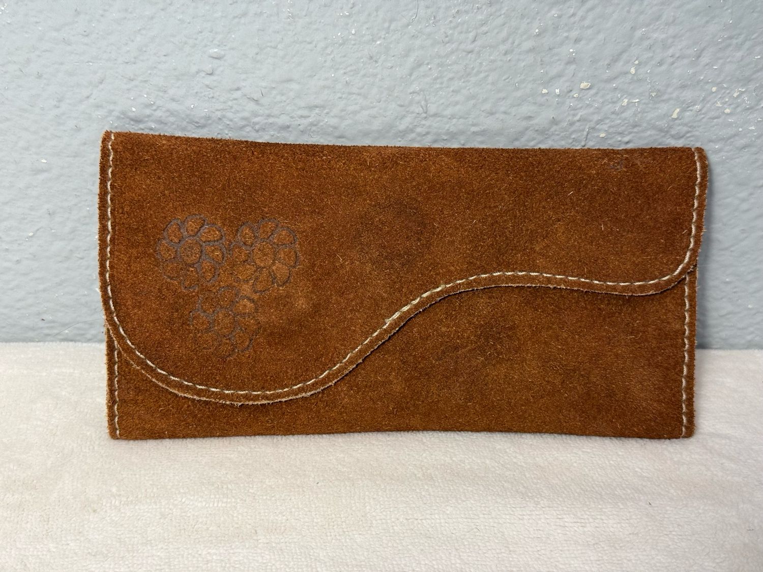 Vintage 1970’s Brown Suede Leather Wallet