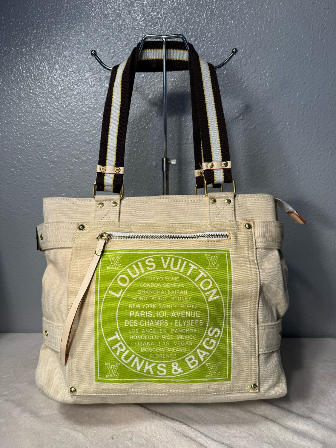 Louis Vuitton INSPIRED Canvas Trunk Tote