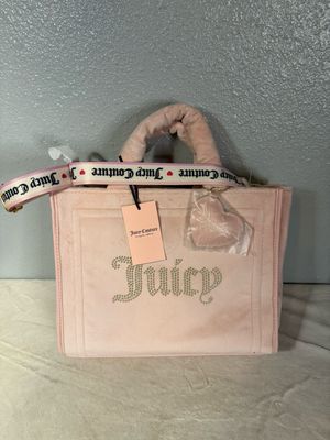 Juicy Couture Baby Pink Velour Satchel NWT