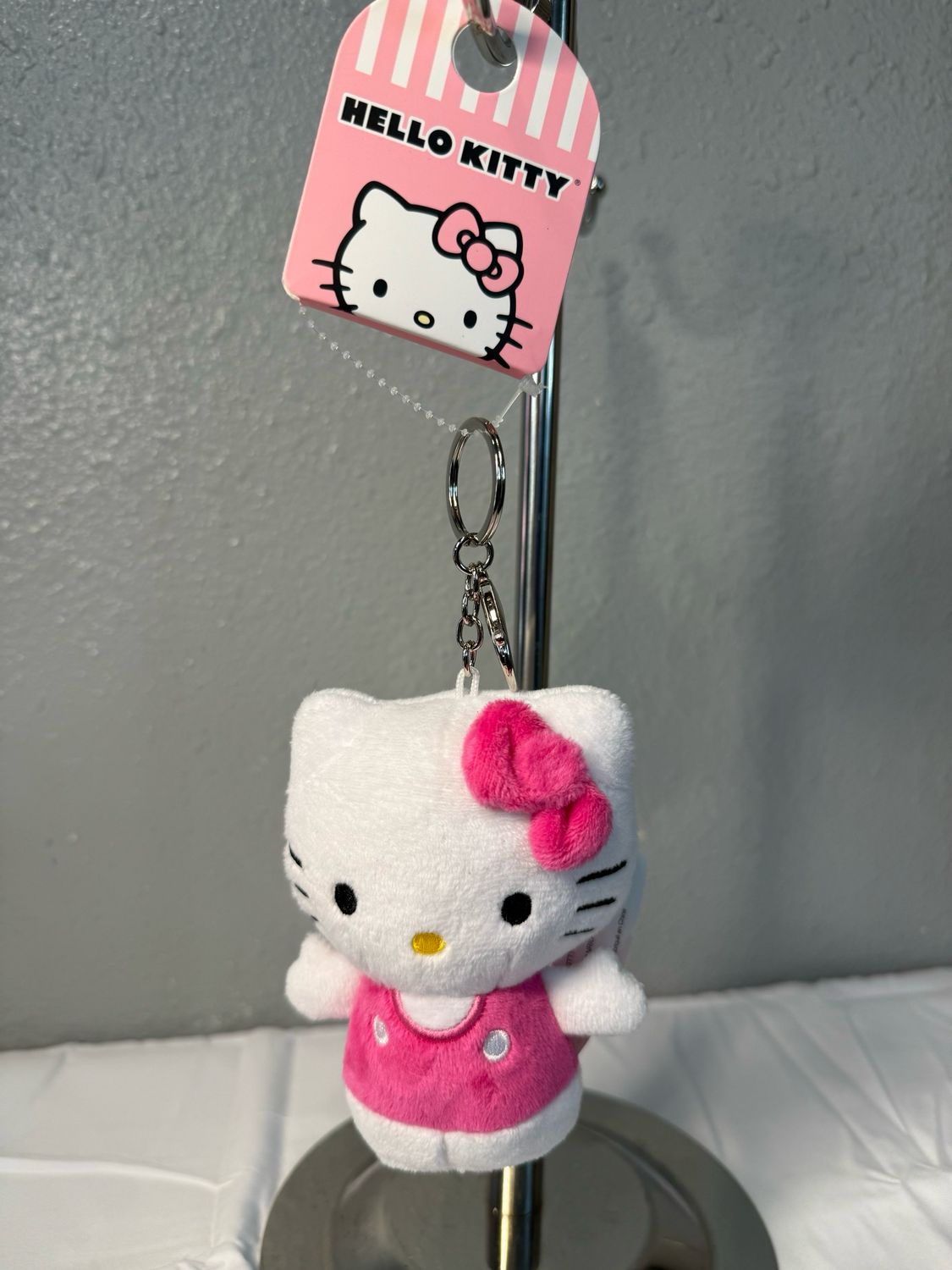 Sanrio Hello Kitty Plush Key Fob Purse Charm NWT