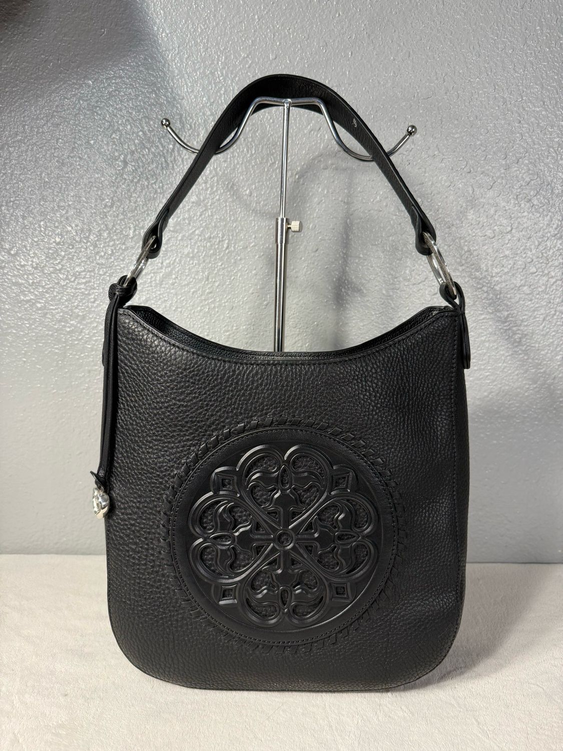 Brighton Special Edition Ferrara Black Leather Shoulder Bag NWOT