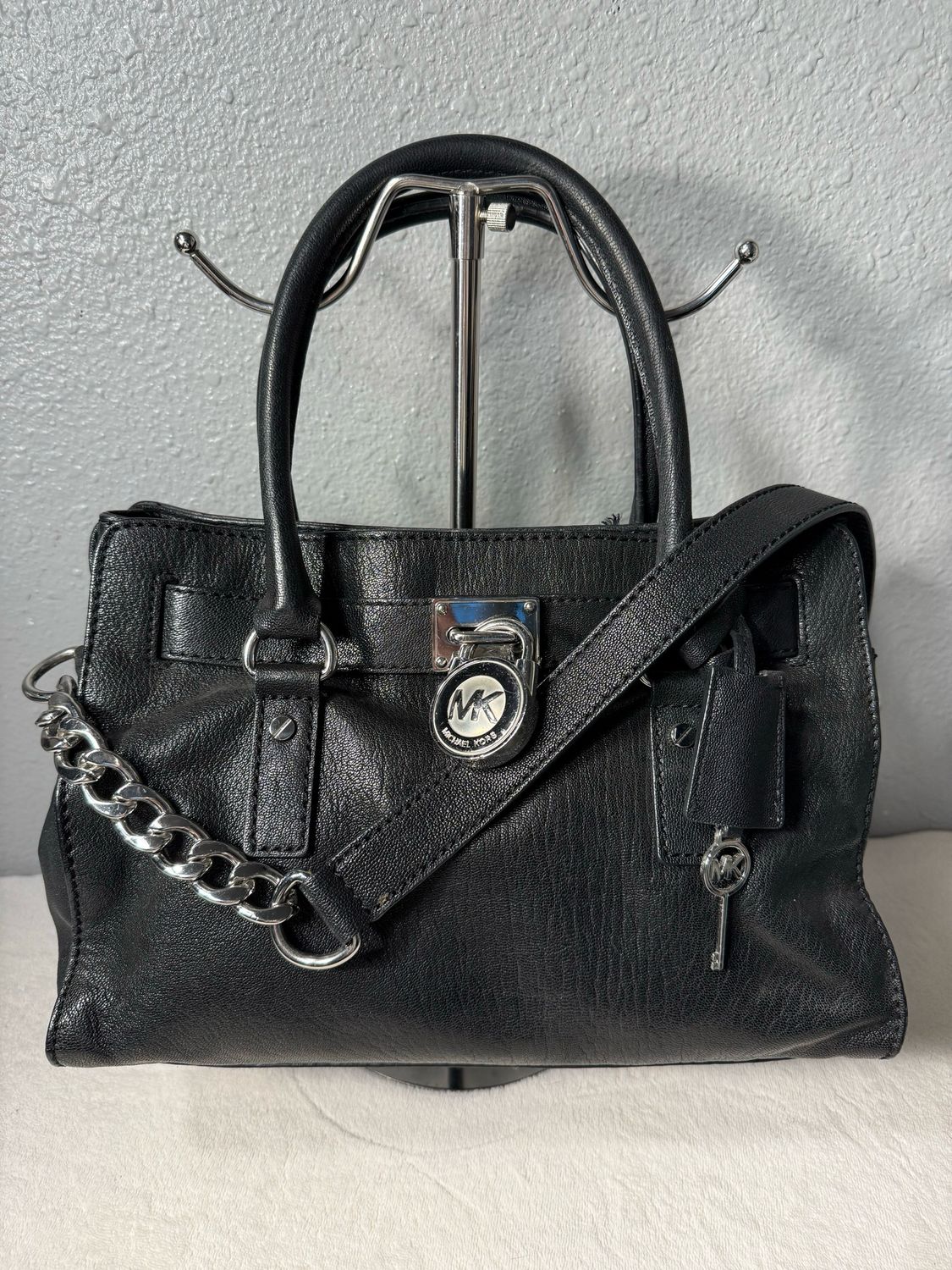 Michael Kors Vintage Black Leather Hamilton