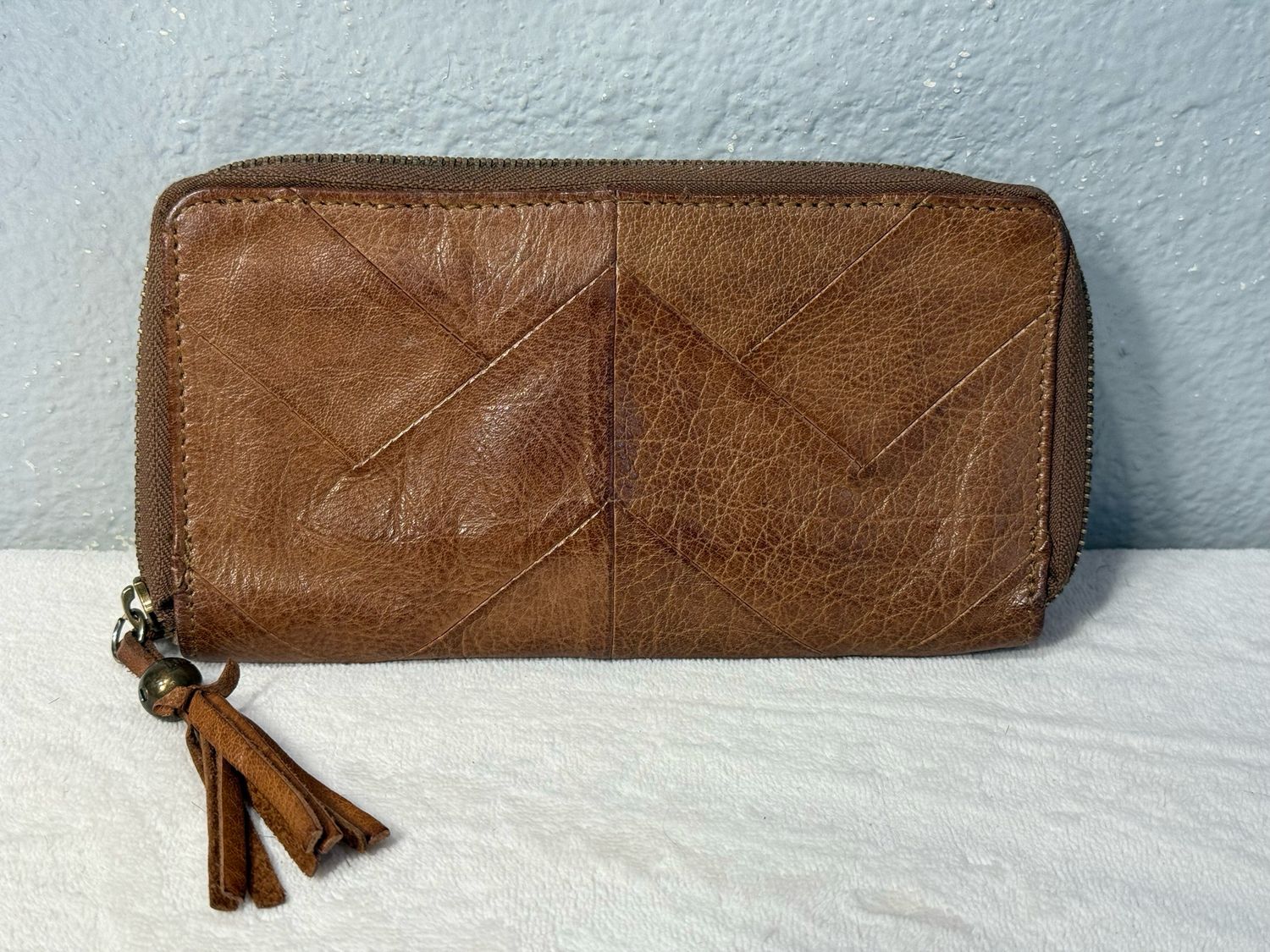 Lucky 🍀 Brand Brown Leather Double Zip Wallet