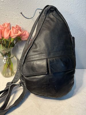Ameri Bag Vintage Black Leather Sling