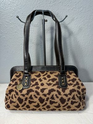 The SAK Vintage Leopard, Crochet Shoulder Bag NWOT!