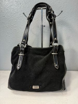 The SAK Vintage Black Suede Leather Shoulder Bag