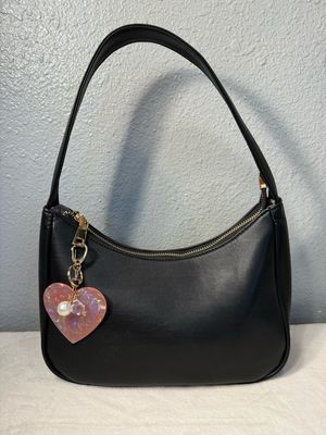 Unbranded Vegan Black Leather Y2K Shoulder Bag CHARM SOLD SEPARATELY