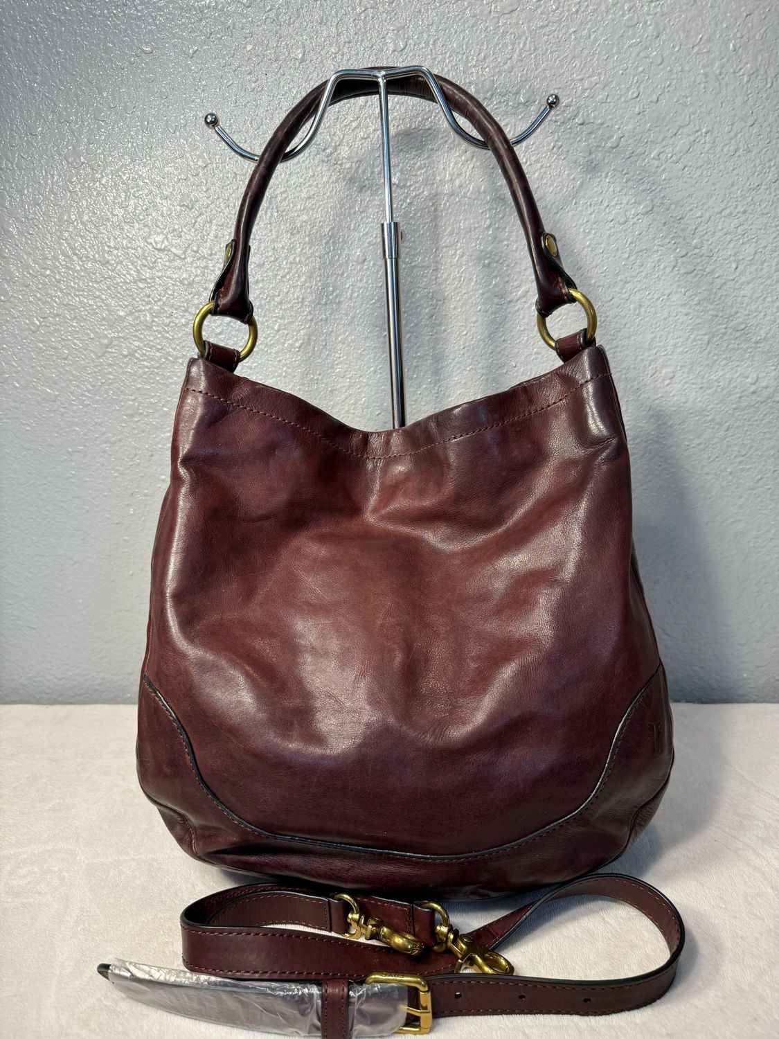 Frye Melissa Black Cherry 🍒 Leather Shoulder Bag/Crossbody LIKE NEW!