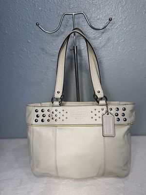 Coach, Chalk Set Leather Gallery Tote NWOT!