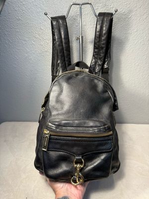 Rebecca Minkoff Black Leather Backpack Purse