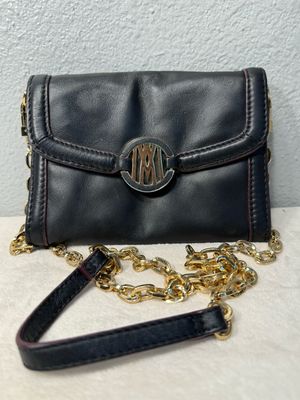 Antonio Melani Black Leather WOC Crossbody LIKE NEW!