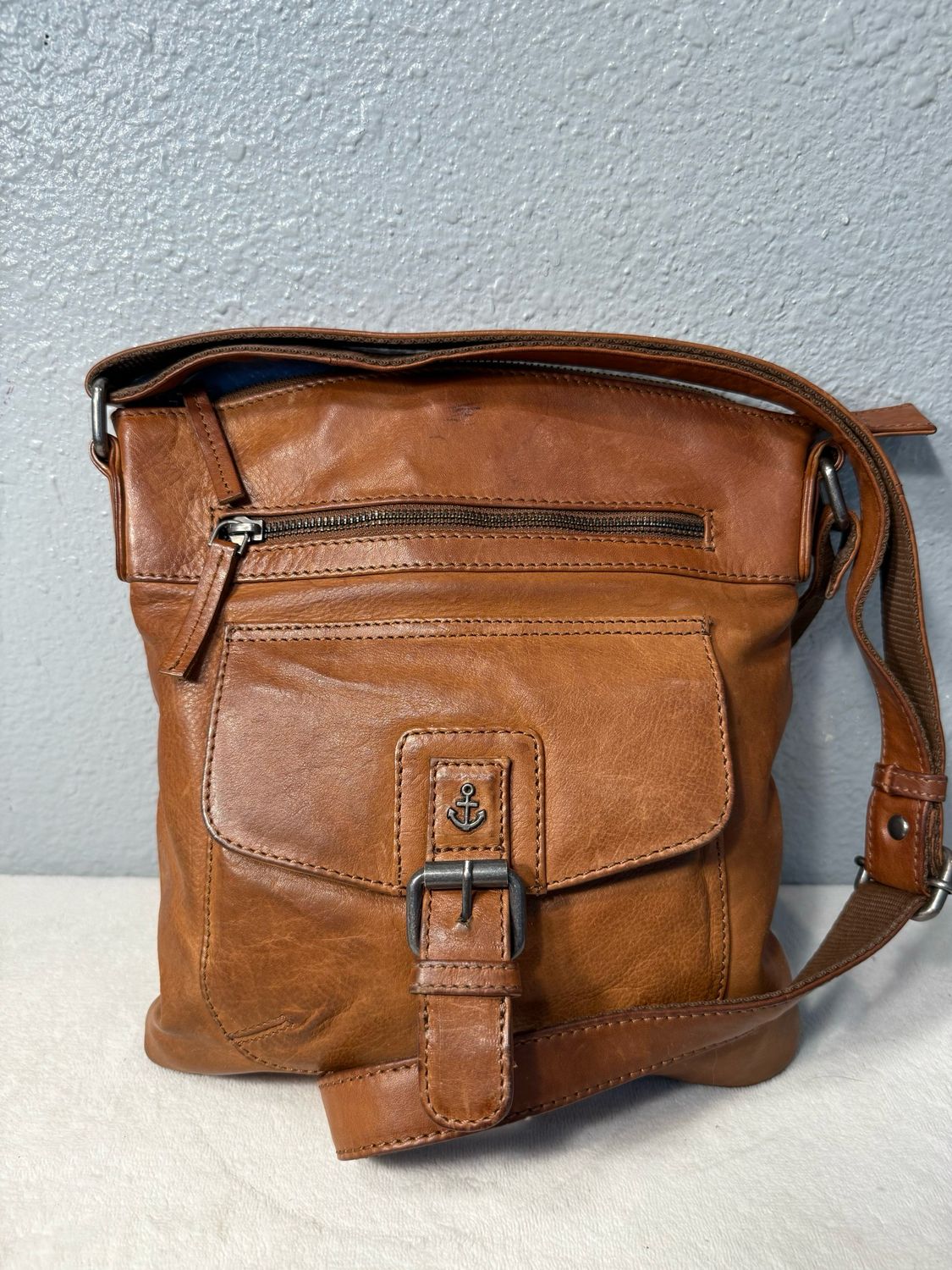 Harbor Second Brown Leather Crossbody