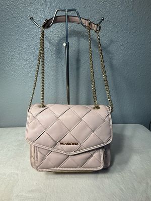 Michael Kors Pink Woven Leather Regina Crossbody Retail Over $300! NWOT!