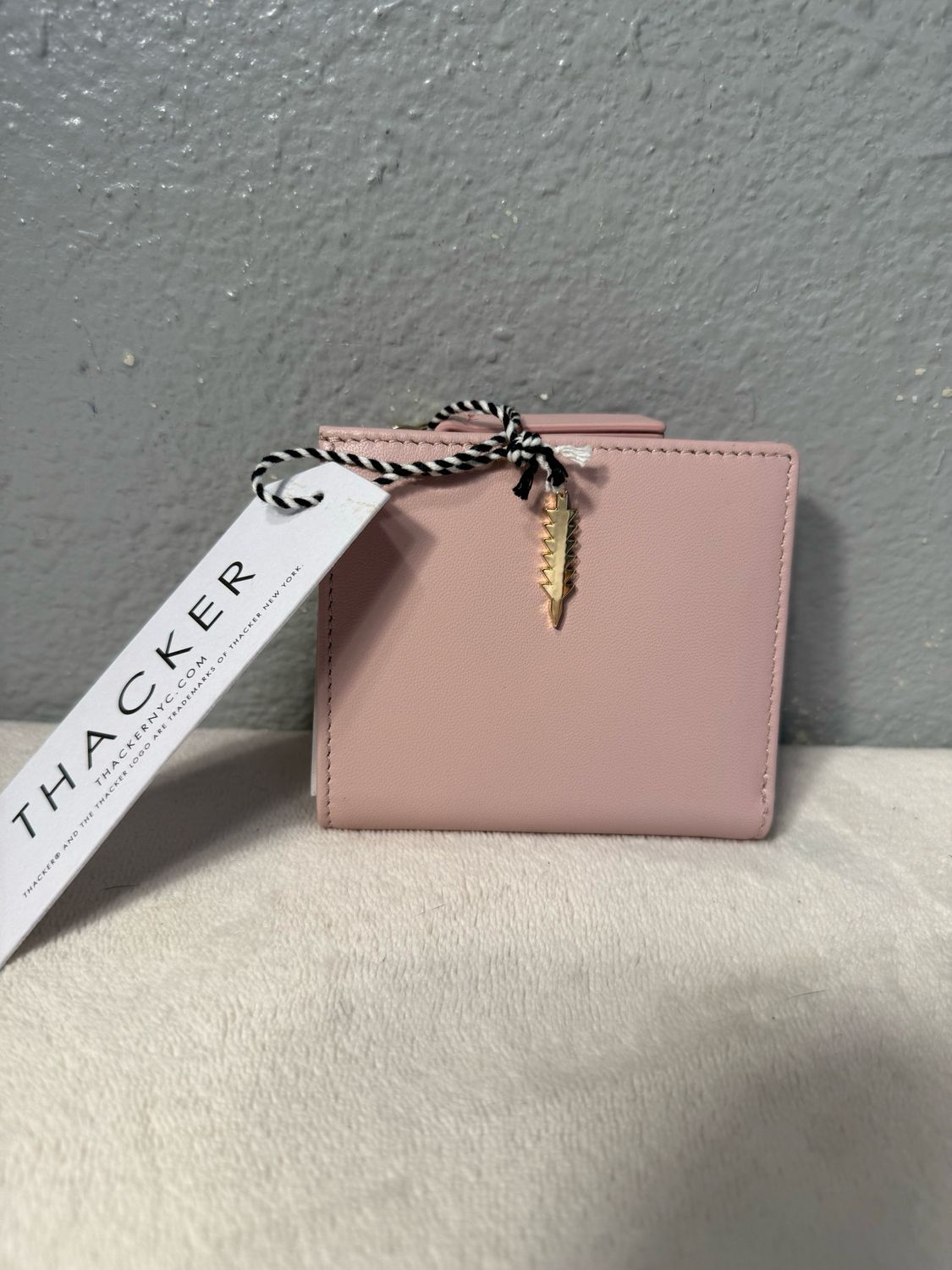 Thacker Pink, Smooth, Leather, Compact Wallet NWT!
