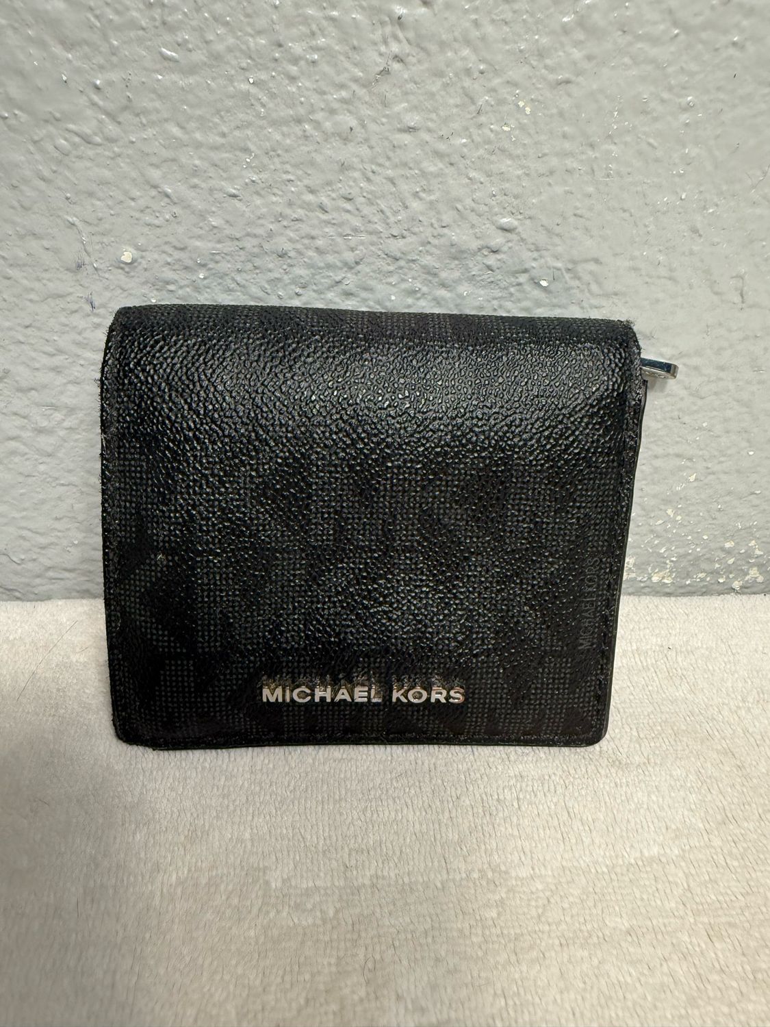 Michael Kors, Black Signature, Compact Wallet