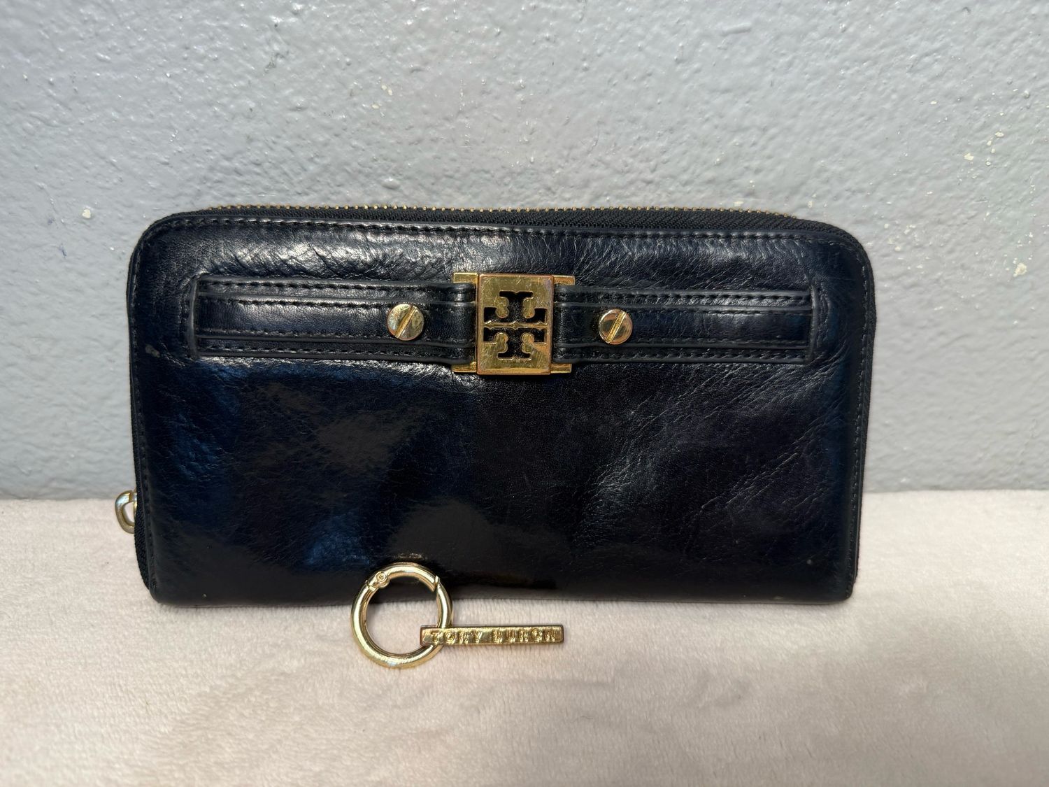 Tory Burch, Black Leather Wallet