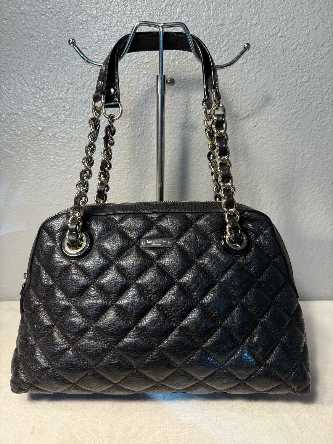 Kate Spade Black Quilted Leather Shoulder Bag LIKE NEW!