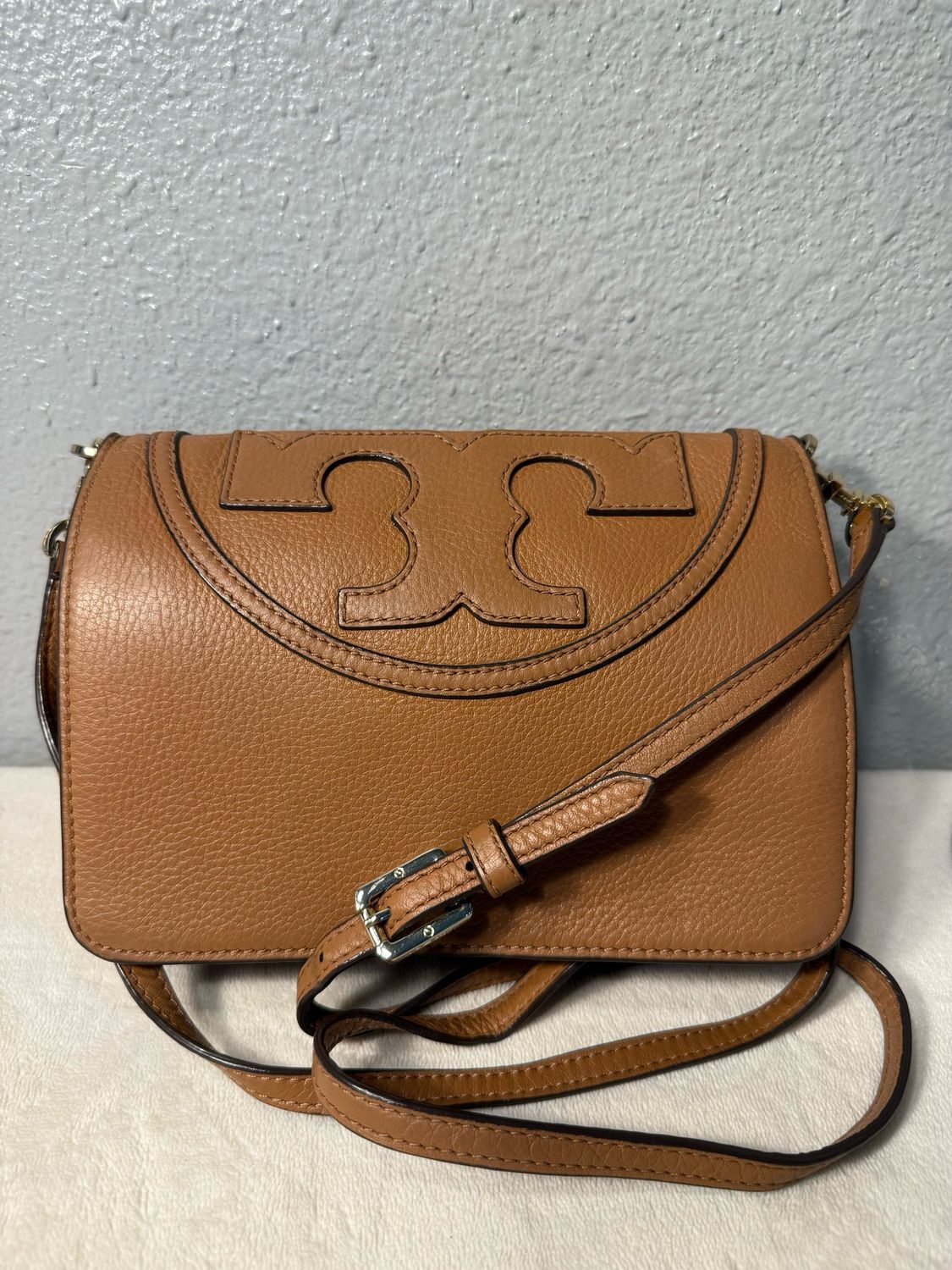 Tory Burch Brown Leather Crossbody LIKE NEW!