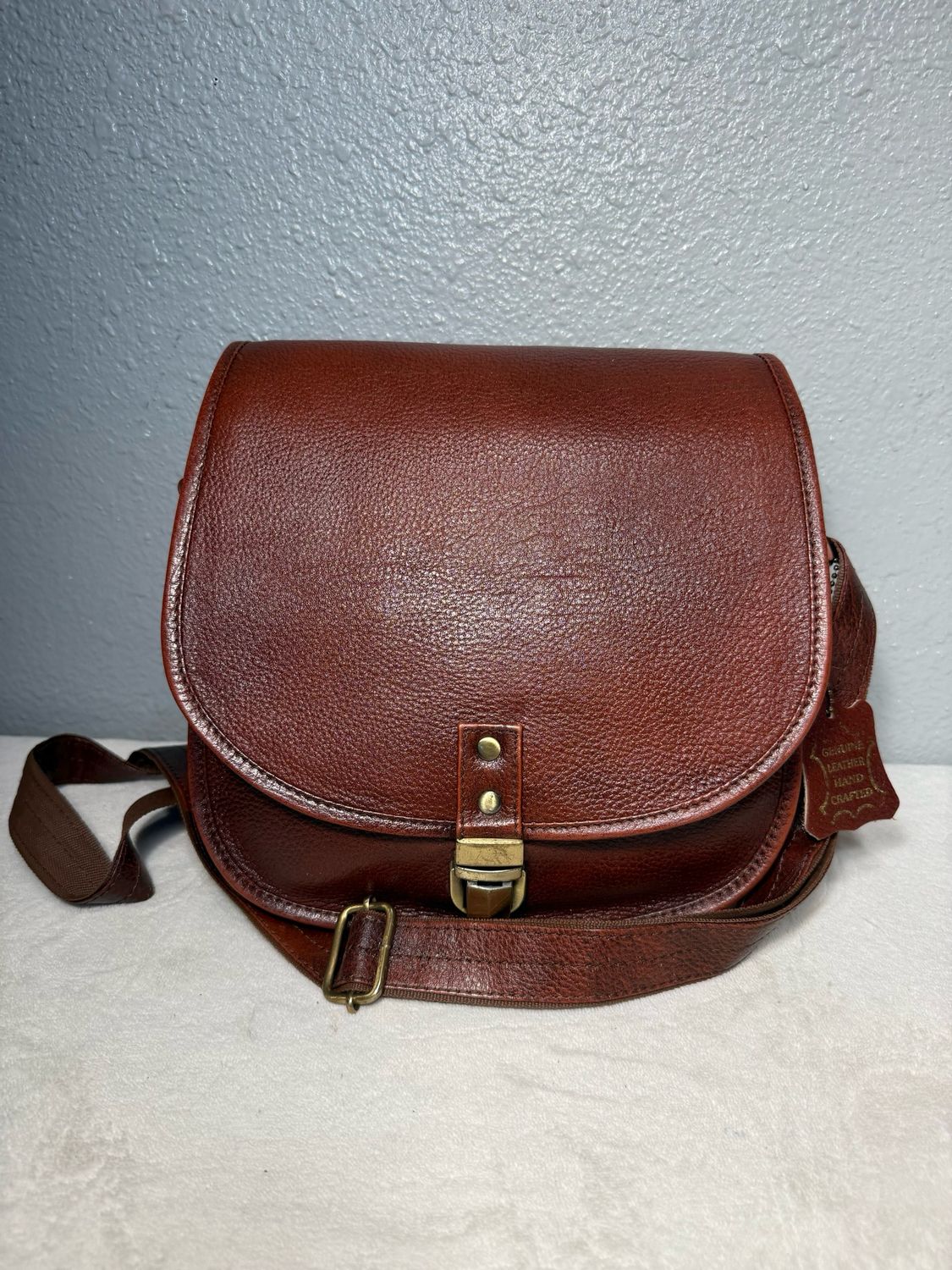 Urban Leather Mahogany Leather Crossbody NWT!