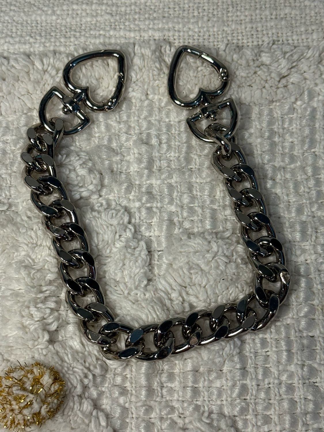 Silver Toned Strap Extender/Bag Charm