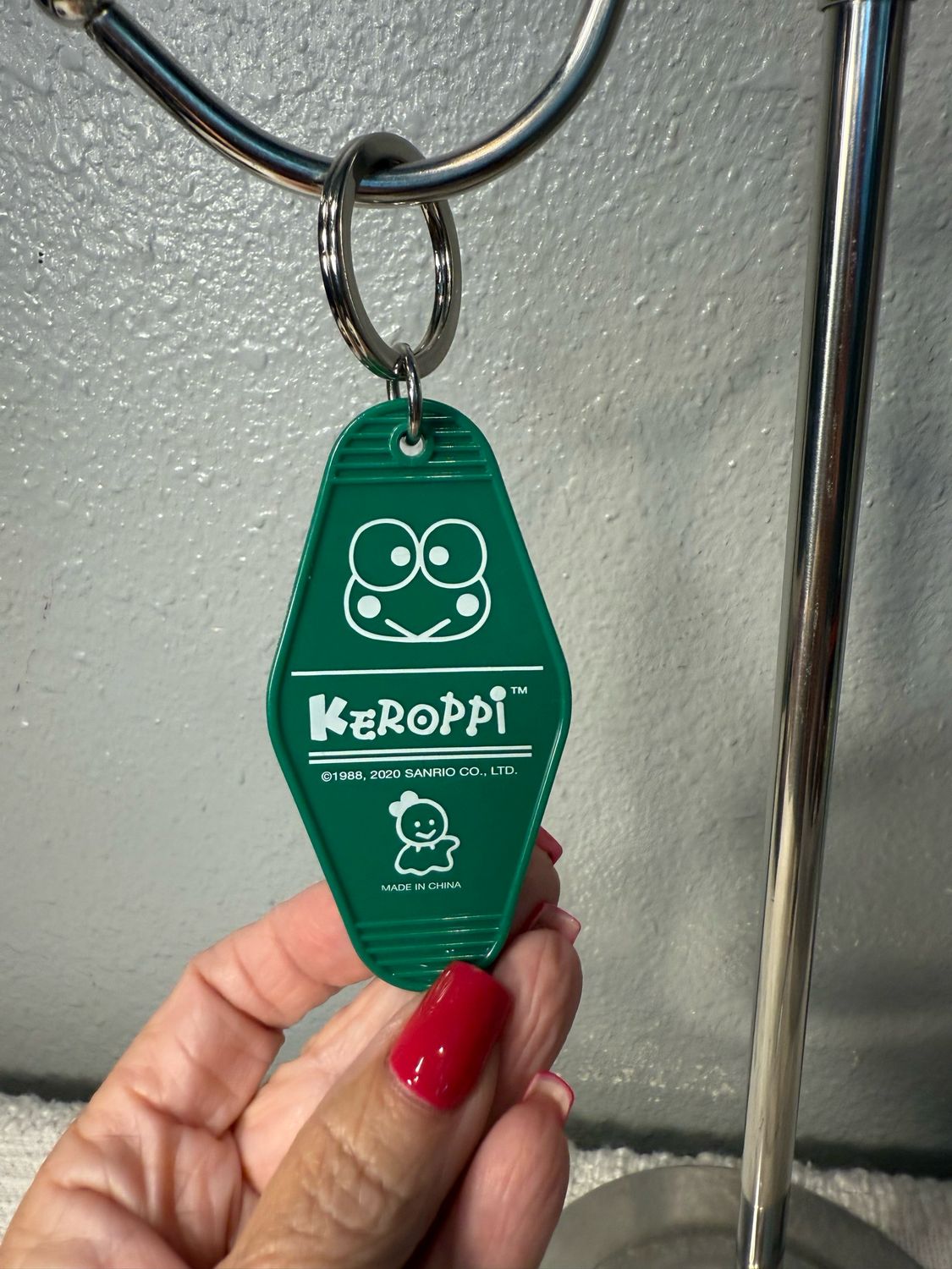 Kept Green Resin Keychain