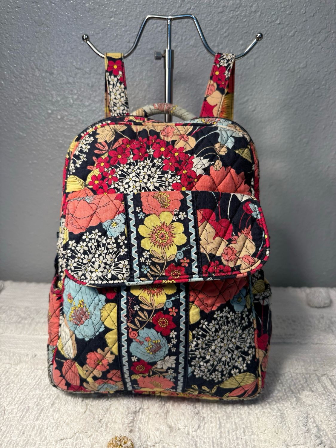 Vera Bradley Vintage Floral Backpack Purse