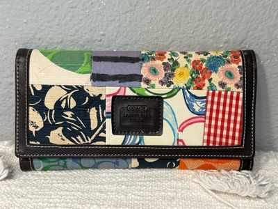 Coach Inspired Patch Wallet NWOT!