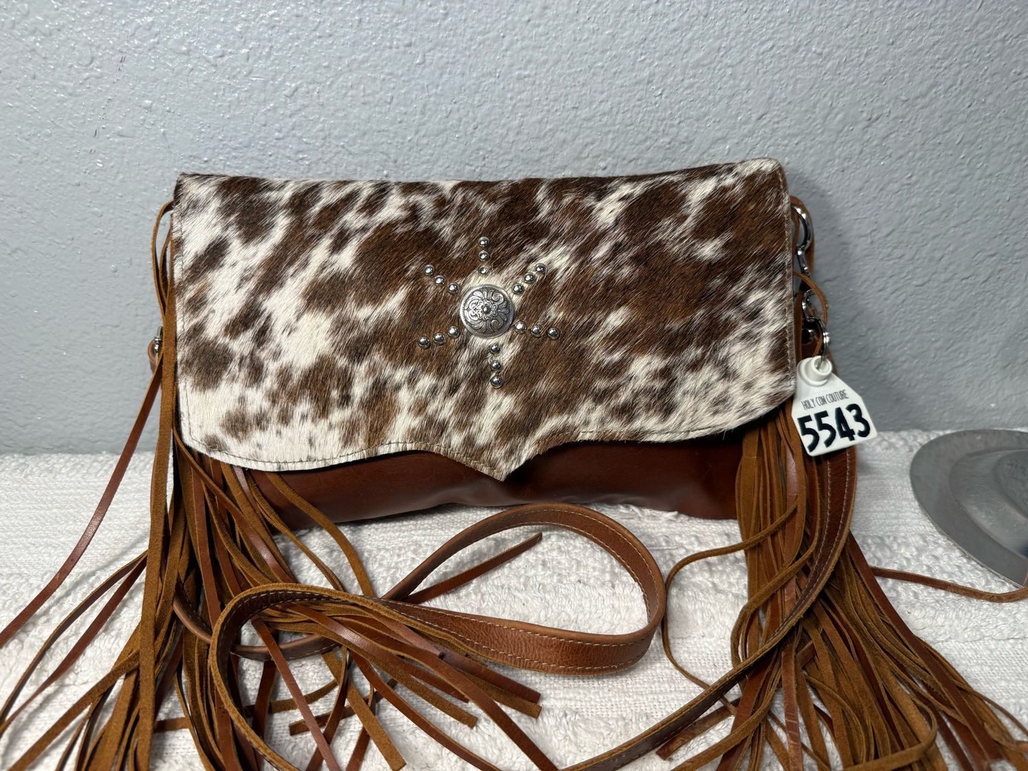 Holy Cow Couture Classy Cowgirl Hair On Hide And Leather Crossbody Bag