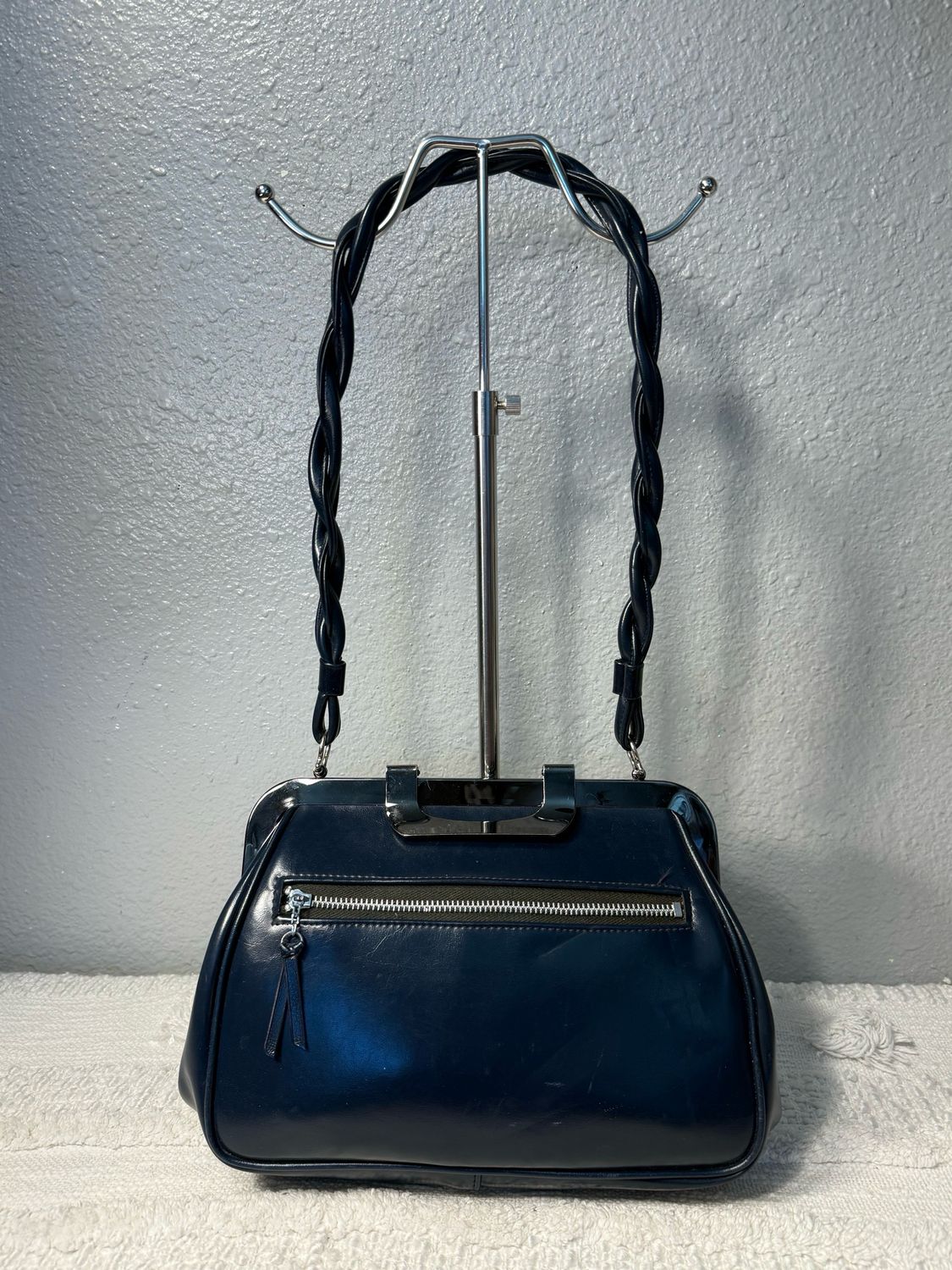 Vintage 60’s 70’s Navy Framed Shoulder Bag