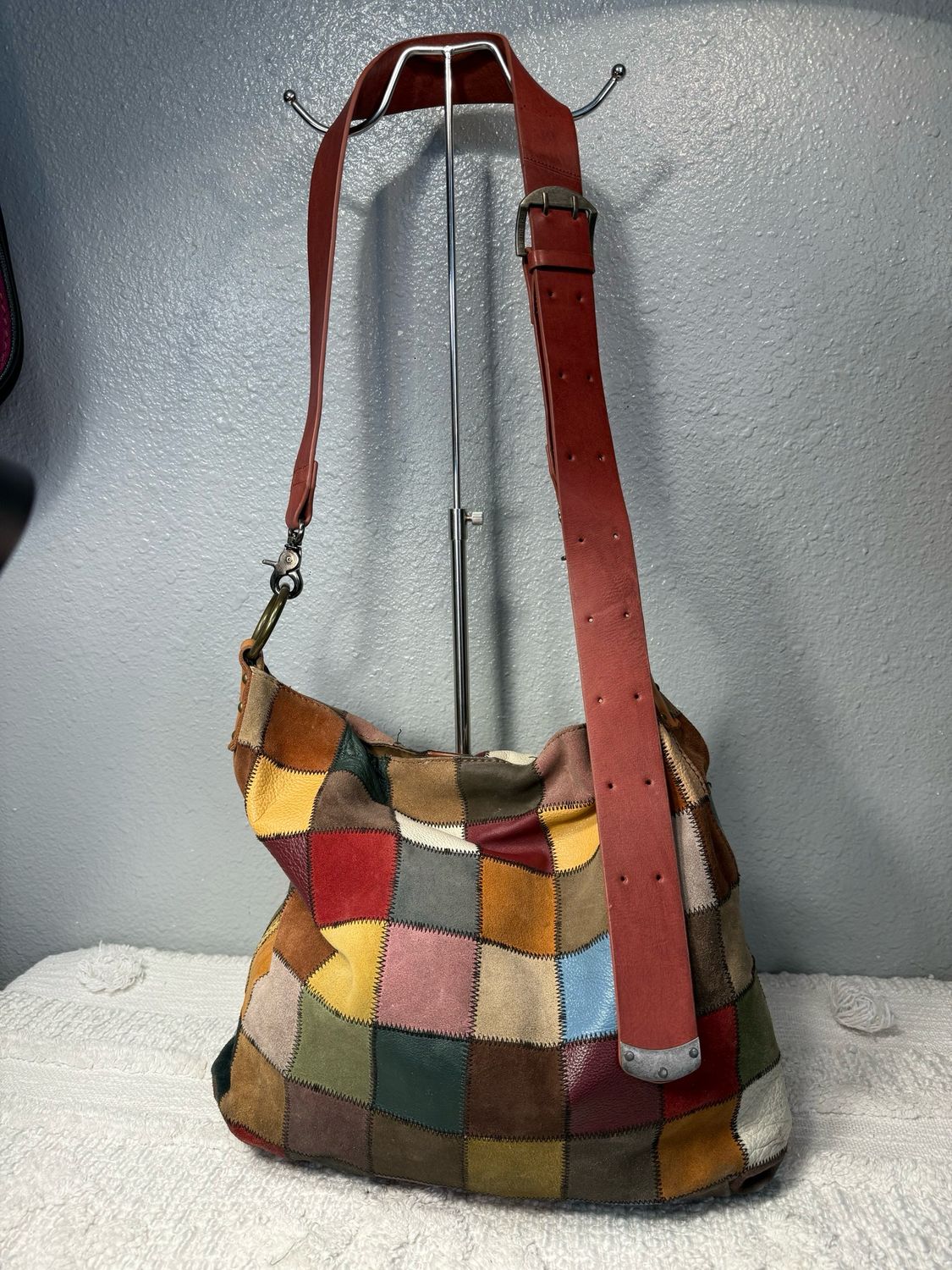 Lucky Brand, Patchwork, Crossbody Or Shoulder Bag