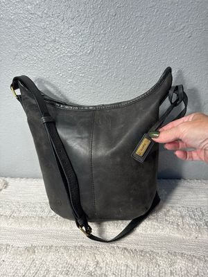 Born Black, Distressed, Leather Crossbody