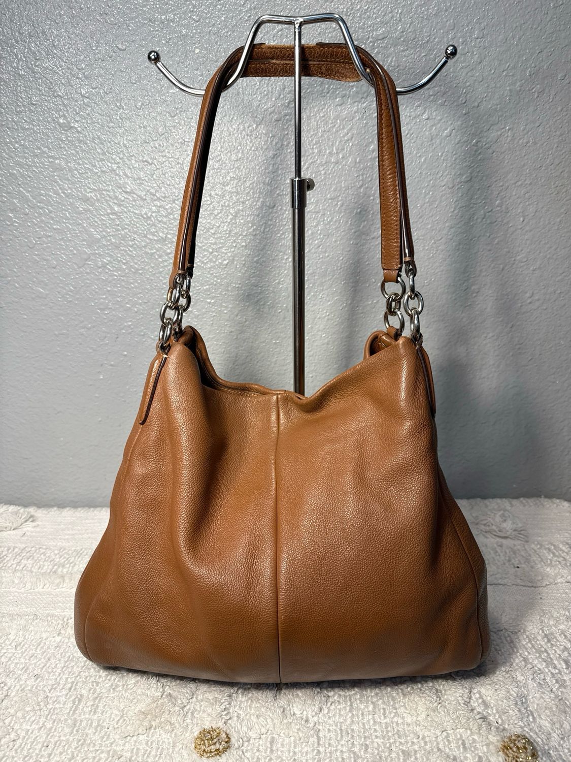 Coach Brown Slouchy Leather Shoulder Bag