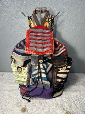 Unbranded, Cotton Artisan, Handmade Patch Boho Backpack Purse