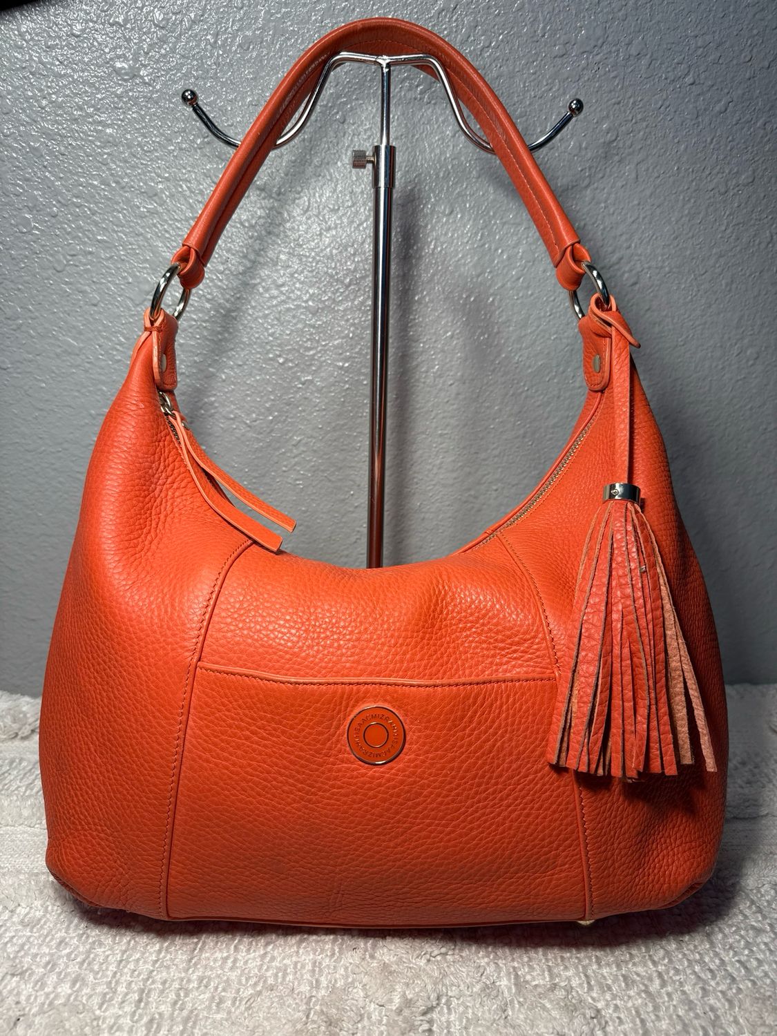 Isaac Mizrahi Pebbled Leather Hobo